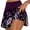 Purple, variant on CheerKidz Athletic Yoga Skirt Shorts for Women Summer Casual Pleated Stretchy Fake Two-Piece Tie-dye Skirt for Comfortable Active Workouts