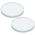 thumbnail image 1 of Unique Bargains 1.18x0.12' Dia Flashlight Glass Lens, 2 Pcs Polished Edge Glass Lens, Transparent, 1 of 5
