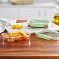 thumbnail image 4 of The Pioneer Woman Painted Meadow 2.3-Cup Rectangle Tritan Food Storage Containers with Tritan Lid, Set of 2, 4 of 12