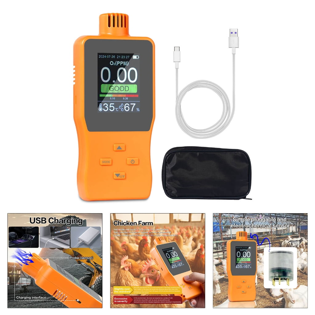 ROCKROK Ozones Analyzer Device Measurement Air Quality Meter For Environmental Testing