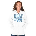 thumbnail image 3 of US Air Force USAF Wife Spouse Women Plus Size Zipper Hoodie Brisco Brands 4X, 3 of 5