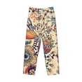 thumbnail image 4 of Balery Floral With Birds And Fantasy Flowers print Men's Pajama Pants,Ultra Lightweight Pjs,Lounge Pant-X-Large, 4 of 9