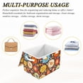 thumbnail image 6 of Yayeee Collapsible Cube Storage Bin with Lid Fabric Closet Decorative Basket with Handles, Blooming Flowers, 6 of 7