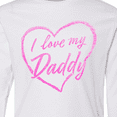 thumbnail image 4 of Inktastic I Love My Daddy in Pink Chalk Heart Long Sleeve Youth T-Shirt, 4 of 5