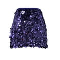 thumbnail image 4 of Abomasnow Sparkly Sequin Skirt for Women Summer Elastic Waist Glitter Mini Skirts Night Out Evening Party Cocktail Pencil Skirt, 4 of 9