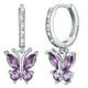 thumbnail image 1 of Pendientes de aro para las mujeres de la moda de joyería de cobre con cristales de colores Elegante Dainty Everyday Wear Accesorios de moda Idea, 1 of 3