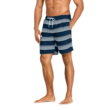 Lands' End Men's 8 in. Volley Print Swim Trunk