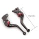 thumbnail image 4 of For Yamaha YFM 700 Raptor 700R 2008 - 2020 CNC Aluminum Short Long Adjustable 3D Motorcycle Brake Clutch Levers Handle GripMotor Vehicle Brake Service, 4 of 5