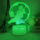 thumbnail image 3 of Lámpara de ilusión 3D con luz nocturna, decoración de fútbol, deportes y anime, 3 of 3