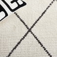thumbnail image 6 of SAFAVIEH Moroccan Tassel Timothy Diamond Area Rug, Ivory/Black, 6'7" x 6'7" Round, 6 of 8