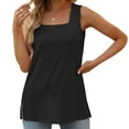 thumbnail image 2 of Drses Women's Tank Tops Women's Fashion Casual Collar Comfortable Loose T-shirt Sleeveless Top Womens Summer Tops, 2 of 6