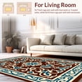 thumbnail image 2 of ODIKA 6' x 9' Machine Washable Non-Slip Area Rug, Middle Eastern Lantern High Traffic Rug, Brown, 314635, 2 of 7