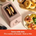 thumbnail image 2 of Bella Tostadora de 2 rebanadas, control de sombra de 6 configuraciones con botones para recalentar, cancelar, bagel y descongelar, bandeja para migas extraíble, anti atascos y apagado automático, guía, 2 of 5
