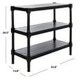 thumbnail image 5 of SAFAVIEH Rafiki Amish Black Wood Console Table with Shelf (33.8 in. W x 13.8 in. D x 29.5 in. H), 5 of 7