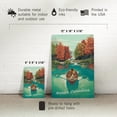 thumbnail image 5 of North Carolina, Quiet Explorer, Boating, Mountain (12x18 Aluminum Art, Indoor Outdoor Metal Sign Decor), 5 of 5