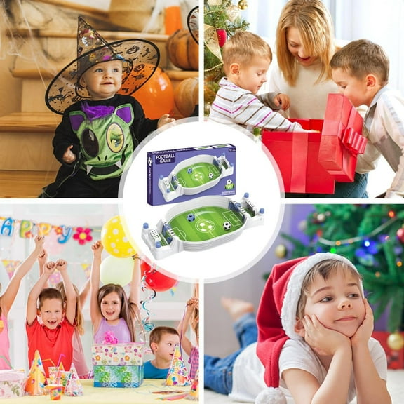 Musatteng Mini Tabletop Soccer Game - Compact Foosball Toy for Kids 3 , Parent-Child Interactive Desktop Game with Safe Spinner Handles & Portable Design