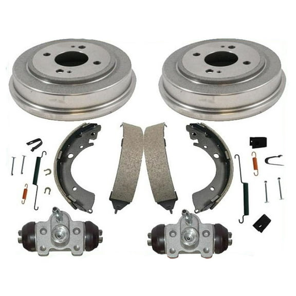 Rear 4 Stud Drums Brake Shoes Wheel Cylinders Hardware for Honda Civic 1996-2000