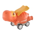 thumbnail image 1 of Coche de dinosaurio de dibujos animados Sunnimix Juguetes Push tiranosaurio naranja, 1 of 8