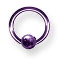 thumbnail image 2 of Designer Titanium Solid Captive 16G (1.3Mm) 5/16 (8Mm) Dia W 4Mm Ball Dr Made In China -Jewelry By Sweet Pea Creations, 2 of 2