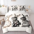 thumbnail image 1 of Erosebridal Cartoon Polka Dots Rabbit Bedding Sets Twin Size,Happy Easter Comforter Sets with Sheets,Fesival Bedroom Decor,Reversible,7pcs, 1 of 5