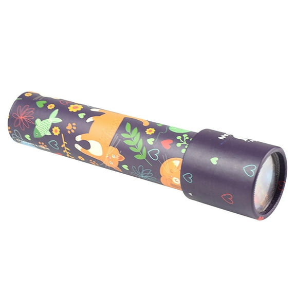 ABPWLY Toys Childrens Educational Kaleidoscope Toy Light Show Lens Classic Tin Design for Kids Learning Fidget Toys
