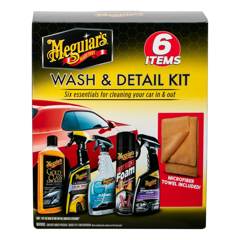 Meguiar's Clean and Shine Kit - Premium Interior/Exterior Car Cleaning Kit
