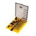 thumbnail image 4 of Kit de Réparation de Matériel Portable 45-en-1 avec Embouts en Acier CR-V - Comprend Tournevis Torx/Hex/Cross/Straight, Pince à Épiler, Barre d'Extension - Poignée Antidérapante PP+TPR pour Téléphones Mobiles, 4 of 6