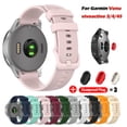 thumbnail image 2 of Correa de reloj para Garmin Venu Vivoactive 3 correa de silicona para Garmin Vivoactive 4S 4 Forerunner 245 con enchufe a prueba de polvo Tan Jianjun unisex, 2 of 2