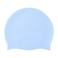 thumbnail image 2 of Silicone Swim Cap for Women & Men, Vibrant Lightweight Swimming, Non-Slip, Easy Wear, Removal, Protects Hair Sky Blue, 2 of 7