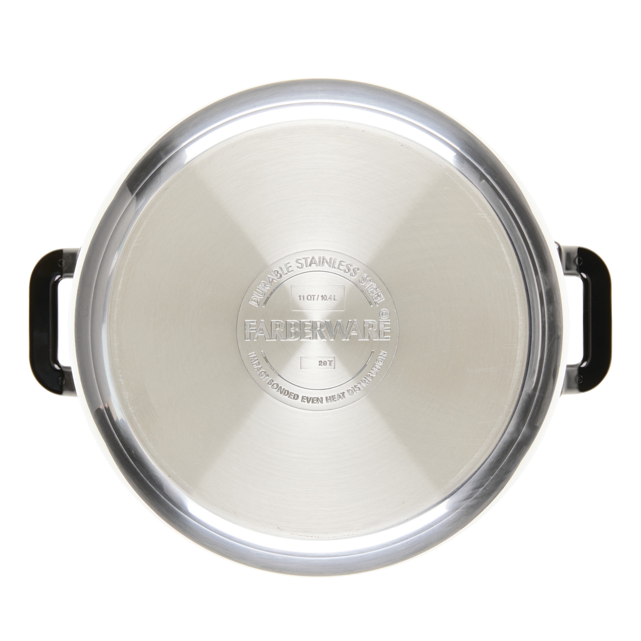 Farberware Classic Series 11 Quart Stainless Steel Stockpot with Lid, Induction Compatible, Metal Utensil and Dishwasher Safe, Stainless Steel