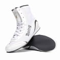 thumbnail image 3 of Men's and Women's Professional Boxing and Wrestling Shoes for All Seasons, High-Quality Handmade Combat Sneakers, Training Shoes for Youth in Schools, Mid-Top Shoes for Sanda and Combat Sports, 3 of 9