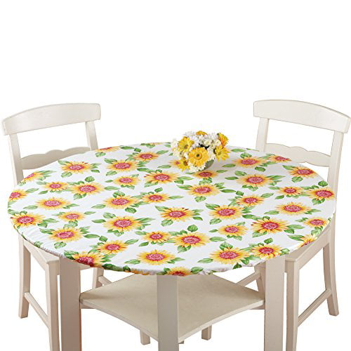 Fitted Elastic Table Cover, Plastic Tablecloths For Round Tables With Elastic