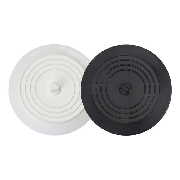 Tapa de drenaje de lavandería para baño y cocina de ajuste universal, paquete de dos tapones para bañera, tapón de drenaje de bañera de silicona de succión fuerte, silicona de grado alimenticio