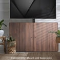 thumbnail image 2 of VIVO Walnut Motorized Vertical Lift Concealed TV Cabinet, Hold 32”-55” TVs, 2 of 8