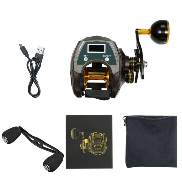 EXBERT Baitcasting Reel,9+1bb Reel With Reel With Display Ratio Brake Baitcaster Speed 6.4 1 Brake Baitcaster Reel Display Speed 6.4 1 Ratio Brake Carbon Fiber Reel Usb Carbon Fiber Reel 9+1bb Reel