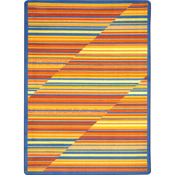 Kid Essentials - Teen Area Rugs Rhythm, 3'10" x 5'4", Sunset