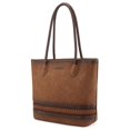 thumbnail image 1 of Bolso Montana West de piel vegana tejida para mujer MWC-090CBR, 1 of 6