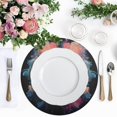thumbnail image 4 of Round Placemats Plate Mats 15 Inch Non-Slip Heat Resistant Washable PVC Set Table Decoration for Kitchen Dining Lion's Head, 4 of 5