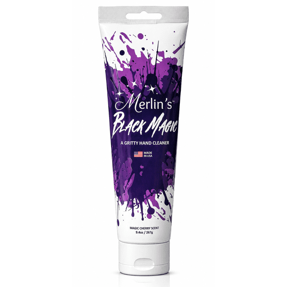 Merlin's Black Magic Hand Cleaner, Heavy Duty, Gritty, Hand Soap, 9oz