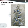 thumbnail image 4 of Stupell Industries Traditional Blue Bird Christmas Tree Canvas Art, 30 x 45, by Tina LeCour, 4 of 8