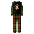 thumbnail image 2 of Conjuntos de pijamas navideños familiares a juego Grinch 2024, pijama de Grinch con parte superior y pantalones de pijama a cuadros, pijama de Grinch para niños y adultos para la familia, Hombres M, 2 of 4