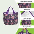 thumbnail image 4 of Garden Tool Bag,Pioneer Flower Floral Print Pattern Garden Tool Organizer,Garden Gifts,Waterproof Multi-Pocket Garden Tool Storage 11.8x5.5x11.4 Inch(Tools NOT Included), 4 of 6