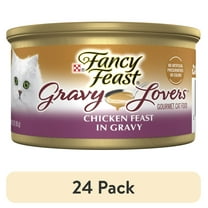 (24 pack) Purina Fancy Feast Gravy Lovers Wet Cat Food, Chicken Feast in Gravy, 3 oz Can