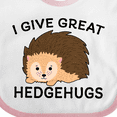 thumbnail image 4 of Inktastic I give great hedgehugs with Cute Hedgehog Boys or Girls Baby Bib, 4 of 4