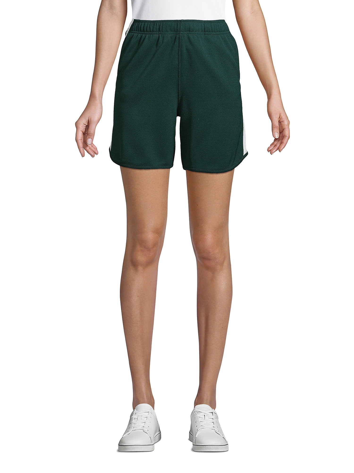 Lands' End School Uniform Women's Mesh Athletic Gym Shorts