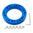 thumbnail image 3 of Steering Wheel Hub Adapter Spacer Pad with 6 Screws Aluminum Parts Blue, 3 of 6