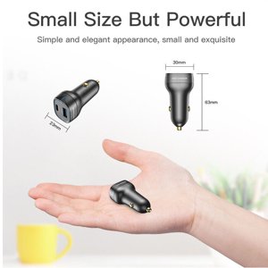 QC3.0 PD téléphone voiture charge rapide pour chargeur adaptateur allume-cigare USB pour chargeur -