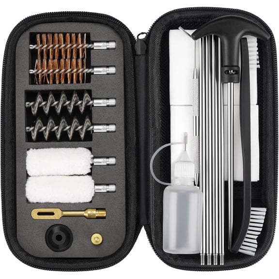 SharpOptics 2 Gauge Gun Cleaning Kit, Complete Shotgun Cleaning Kit with Cleaning Rod