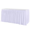 thumbnail image 3 of Table Skirt Pleated Ruffle Tablecloth For Wedding Birthday Party Baby Shower Table Decoration, 3 of 9