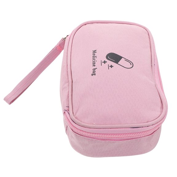 GOOHOCHY Medicine Bag Empty Travel Medication Pouch Zippered Medical Survival Carrier Handy Medicine Pills Package Organizer For Travel Home